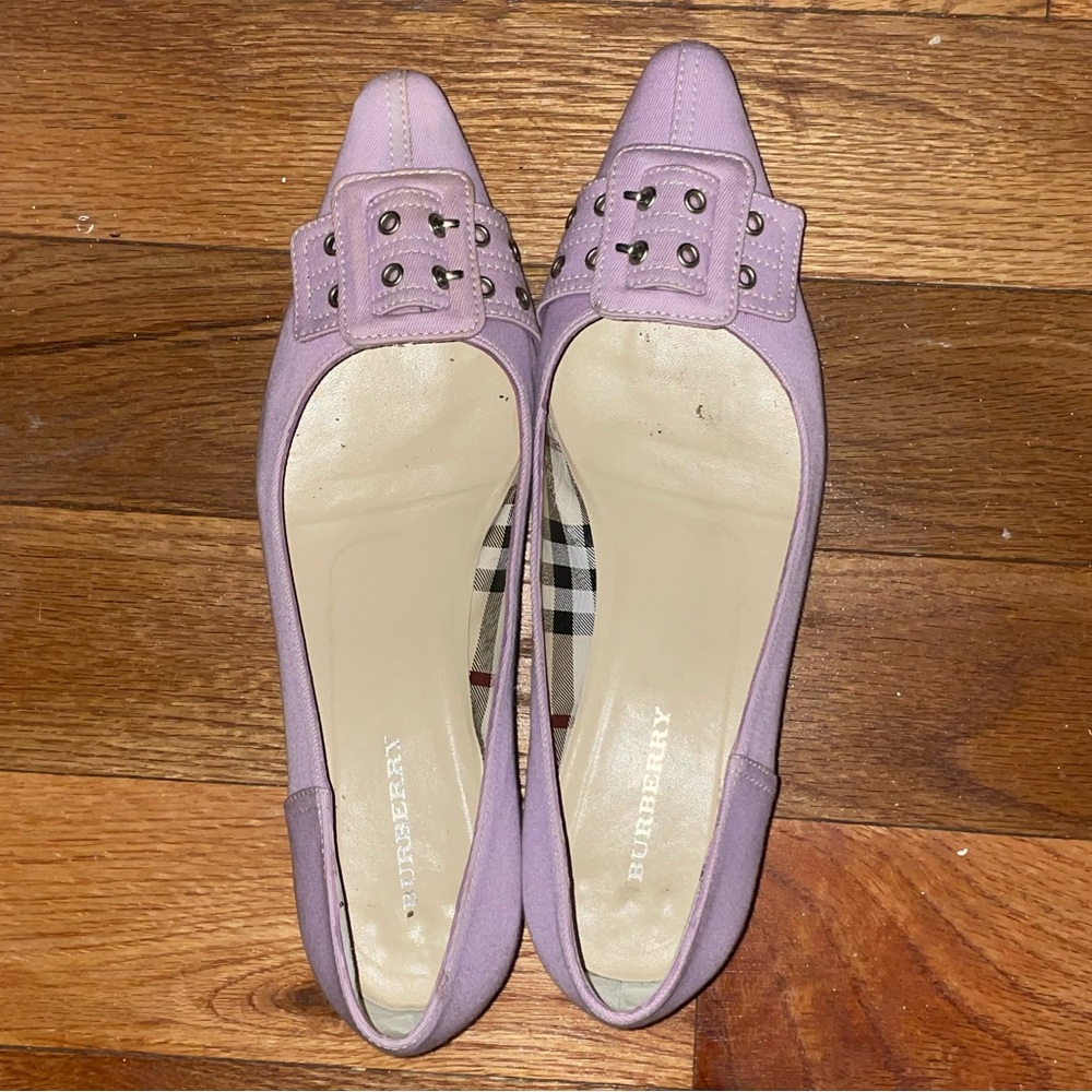 Vintage Burberry Kitten Heels